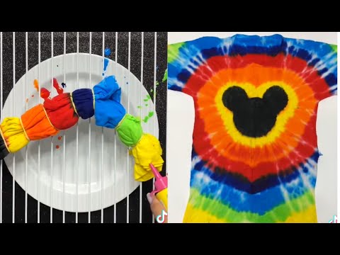 17 AMAZING TIE-DYE IDEAS/ MICKEY TIE-DYE/ HEART AND MORE