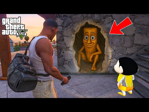 Shinchan and Franklin Found TUNG TUNG TUNG SAHUR Secret Cave in GTA 5!