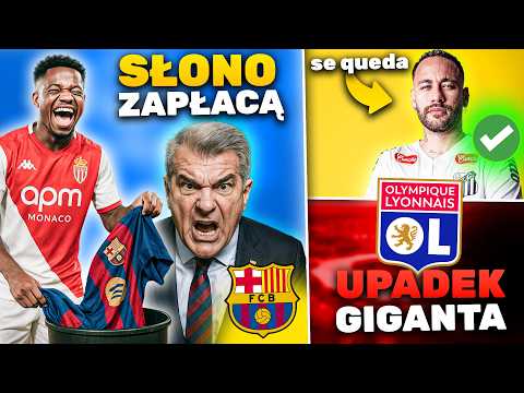 czy to czysty sabotaż FC BARCELONY…? Ansu Fati w AS Monaco! Neymar ZOSTAJE w SANTOSIE! Lyon OBALONY