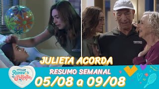 A Infância de Romeu e Julieta 05-08 a 09-08-2024 Resumo semanal de 326 a 330 de agosto de 2024