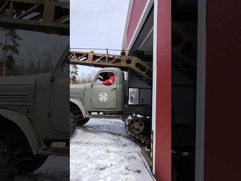 Полугусеничный автокран ЗИЛ 1958 года  @полигон98