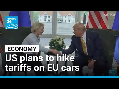YouTube video thumbnail:  Donald Trump Renews Pressure and Plans to Hike Tariffs on EU Cars