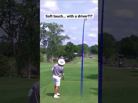 Landing it softly on the green from over 300 yards out 🤩 #livgolf #golf #sports #driver #shorts