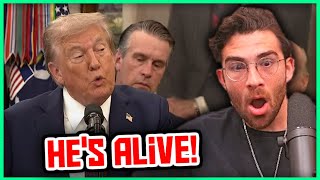 Trump Speaks After Suspiciously Hiding All Weekend | Hasanabi Reacts