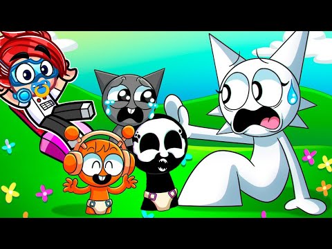 SPRUNKI PERO SON BEBÉS! Incredibox Sprunki Animación | Luky REACCIONA a Hornstromp en Español