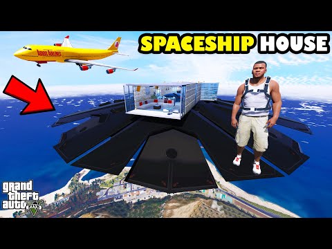 Franklin Upgrade His House into The Spaceship In GTA 5 | SHINCHAN and CHOP