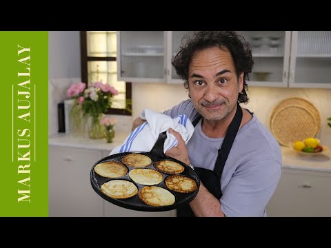 Plättar med limemarinerade jordgubbar och grädde | Markus Aujalay