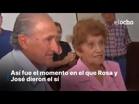 ASÍ FUE EL MOMENTO EN EL QUE ROSA Y JOSÉ DIERON EL SÍ