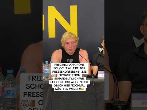 VOSGRÖNE schockt alle bei der Pressekonferenz #shorts