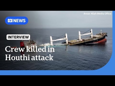 YouTube video thumbnail: Allegations Houthis Kidnapped Sailors After Sinking Red Sea Ship