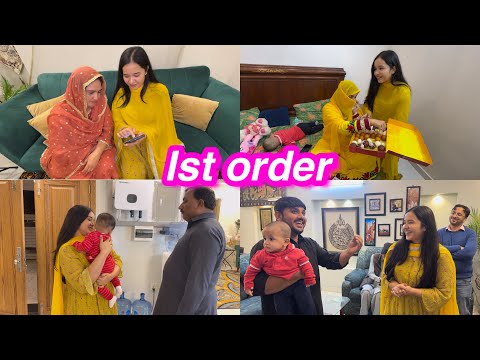 1st order | khushi ka mahol | sbko invite kiya | Sitara yaseen vlog