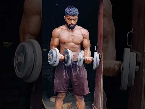 Desi dumbbells workout for Indian wrestler 🦍
