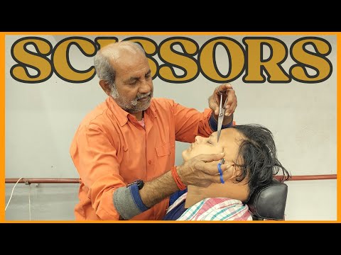 💈Scissors ✂️ Point Head Massage | Back Massage and cracking adjustments by REIKI's Father💈#asmr