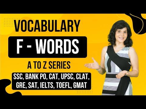 A to Z Vocabulary Series | F WORDS | Synonyms & Antonyms | Improve Your English Vocabulary |ChetChat
