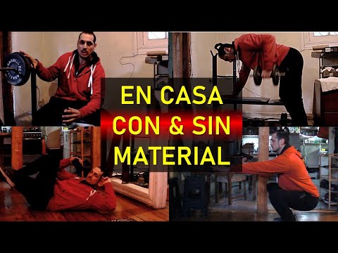 Los mejores ejercicios para hacer en casa | Con y Sin Material | Fitness Vegano