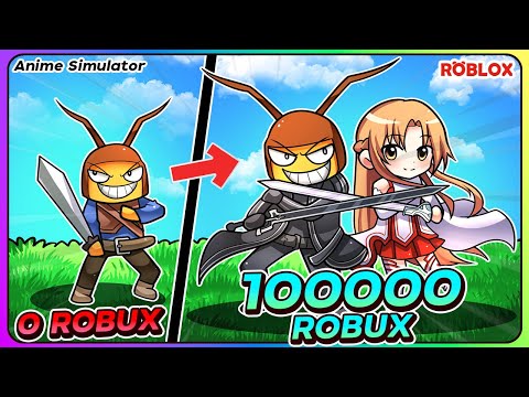 💠จอนดี้ใช้ 100,000 โรบัคฝึกใช้พลังจากอนิเมะ!! ROBLOX👊Anime Simulator ᴴᴰ