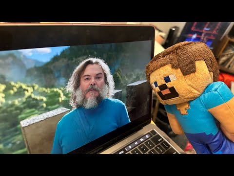 Video game Steve reacts to the Minecraft Movie Trailer