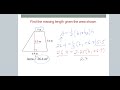 Finding the Missing Base of a Trapezoid