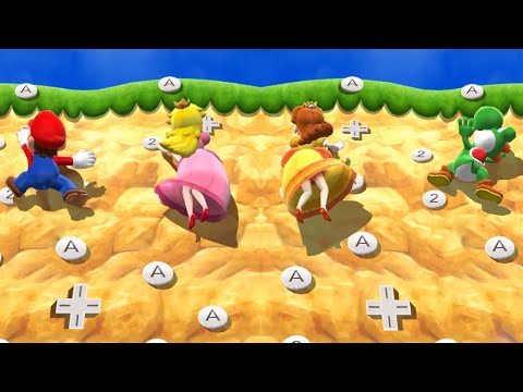 Mario Party 9 Minigames - Mario Vs Peach Vs Daisy Yoshi (Master Difficulty)