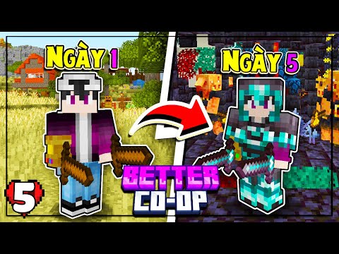 MINECRAFT BETTER CO-OP*TẬP 5 | LỘC CHẾ GIÁP NETHERITE KIM CƯƠNG VÀ KHÁM PHÁ NETHER CÙNG HỘI BÁO THỦ