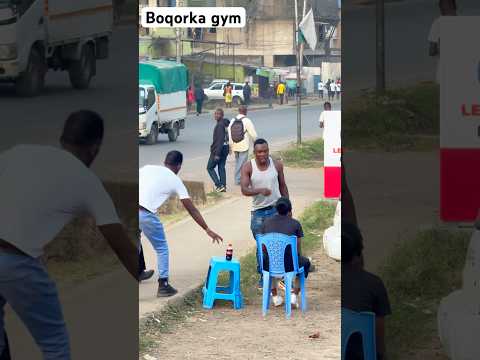 Boqorka gym Prnka public funny video #subscribe #share #like #prank #somalia