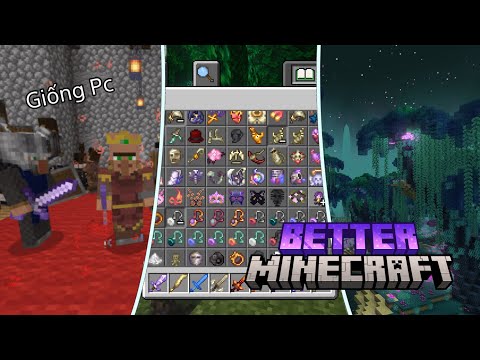 Cách Cài Addon Better Minecraft V1 Mới Nhất Có Nhiệm Vụ Biome Đa Dạng Giống Pc Cho Minecraft Pe 1.21