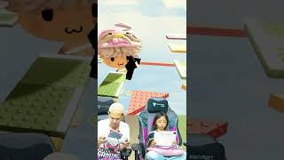 HAH! ACIL MULAI NAKAL KEJARIN LEIKA DI TOWER PINK LUCU ROBLOX! #roblox #shorts #acil