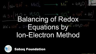 Balancing of Redox Equations by Ion-Electron Method