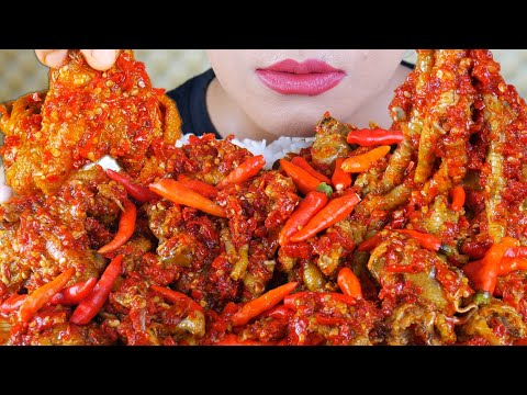 ASMR SAYAP DAN CEKER PEDAS MERCON | EATING SOUNDS