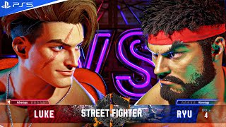Street Fighter 6 | LUKA VS RYU Full Match | PS5™