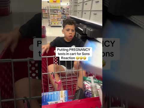 Putting PREGNANCY tests in cart for SONS REACTION 🤣🤣🤣