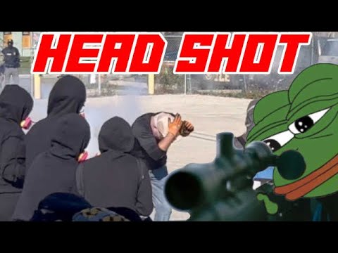ANTIFA Takes Pepperball to Head Attacking Fed Building
