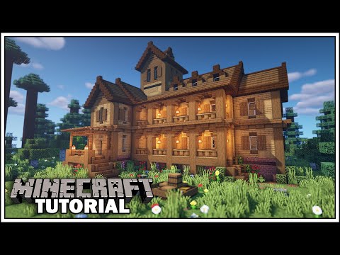Minecraft Tutorial: How to Build a Large Wooden House