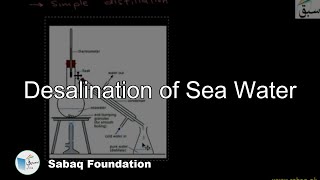 Desalination of Sea Water