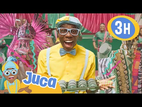 Juca dança com escola de samba🕺🎶💃😱 | HORA DO JUCA BRASIL! | Vídeos Educativos para Crianças