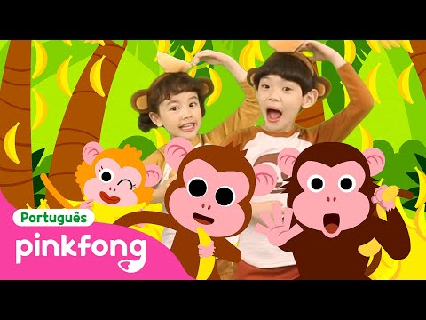 Macaquinho Bananas 🐵🍌 | +Especial Compilação | Pinkfong, Bebê Tubarão! Canções para Crianças