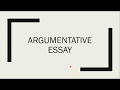 Argumentative Essay Writing Techniques