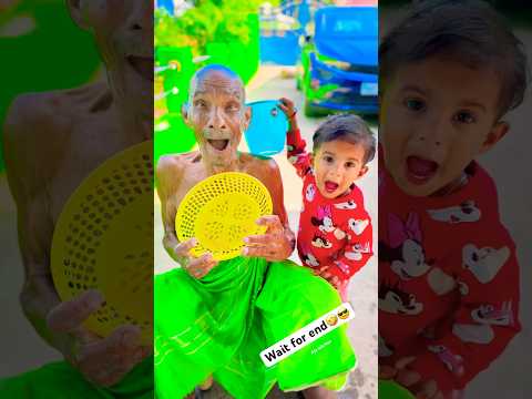 Funny Great Granddaughter 👧🏻😂🤣Manike song 🎧 #shorts #ytshorts