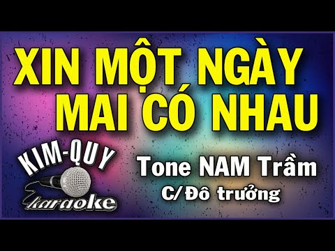 XIN MỘT NGÀY MAI CÓ NHAU – KARAOKE – Tone NAM Trầm ( C/Đô trưởng )