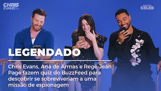 Chris Evans, Ana de Armas e Regé-Jean Page descobrem se sobreviveriam a uma missão de espionagem