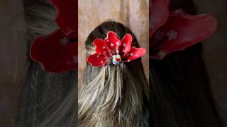 Is this the sweetest love bird hair clip ever? #hair #bird #love #hairclip #tutorials