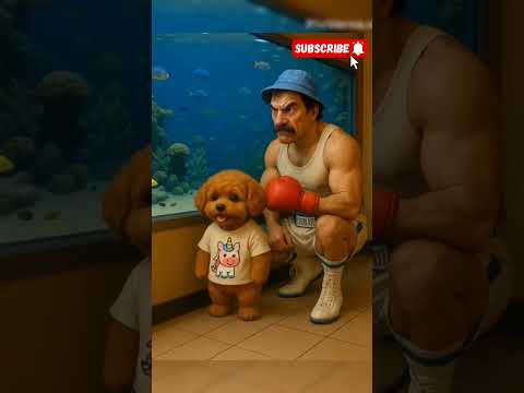 cute puppy wants to swim ๐ถ #cartoon #funny #comedy #babytoons #cat #animation #mypug #cute #cutecat