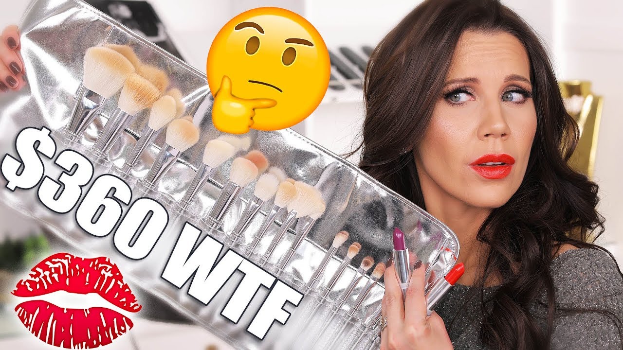 I SPENT 500 on KYLIE BRUSHES & LIPSTICKS Try on Review