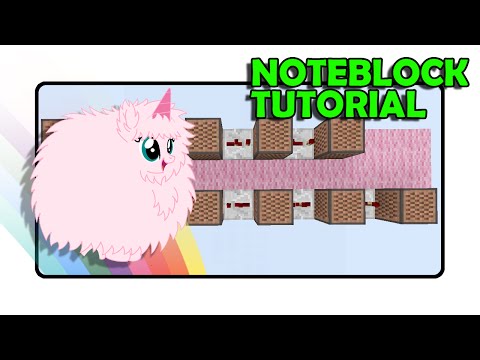 PINK FLUFFY UNICORNS DANCING ON RAINBOWS Doorbell - "Note Block Tutorial" (Minecraft)