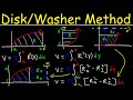 Volume Calculation Using Disc and Washer Methods