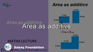 Area as additive