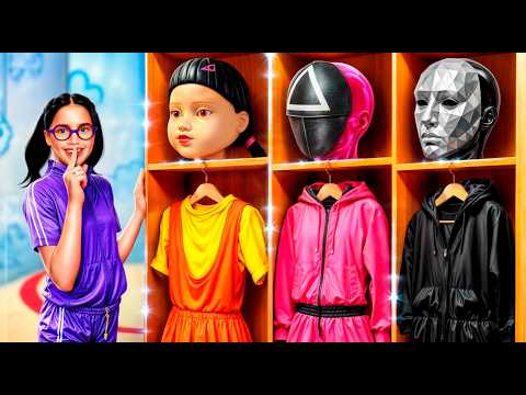 From Nerd to Giant Doll! Squid Game 3 Makeover Challenge!