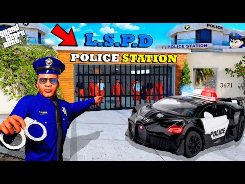 Franklin and Shinchan Joins THE POLICE FORCE in GTA 5 | Franklin Became Police!