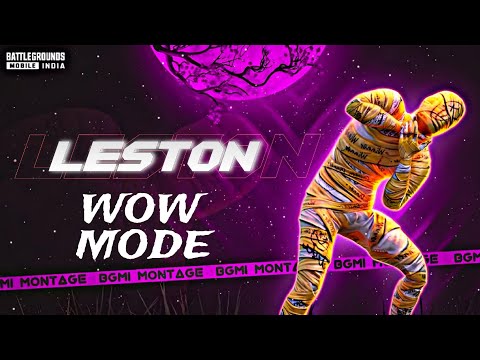 Wow Mode Game Play | BGMI PUBG MOBILE  |Wow Mod | Leston Playing