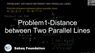 Problem1-Distance between Two Parallel Lines